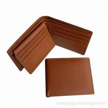Men's PU wallet with credit card slot
